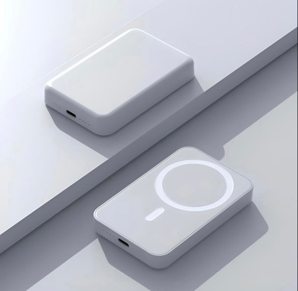 White Magnetic Power Bank