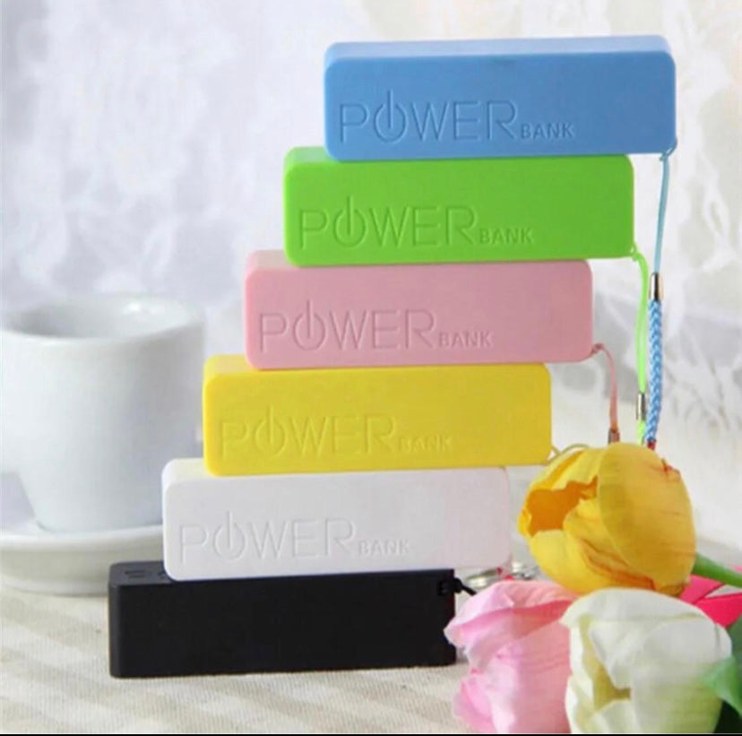 Colourful power banks