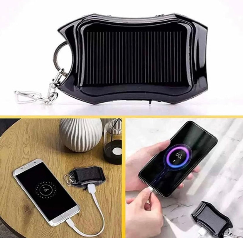 Mini Solar Power Bank Keychain